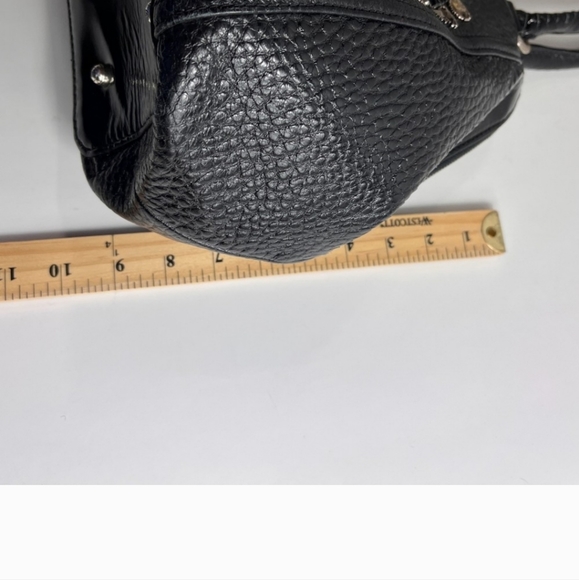 Brighton Czarina Hand Beaded Large Black Leather Bag - Picture 8 of 13